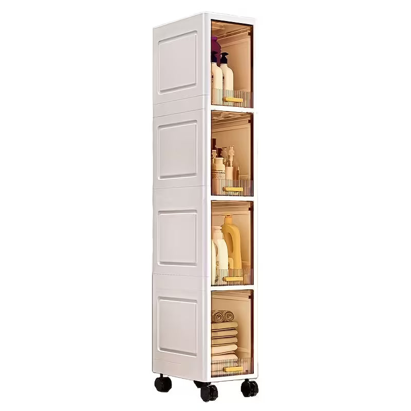 Flip-Top Storage Cabinet, Storage Unit, Multi-Layer Shelving, Large Capacity for Home Use, Suitable for Kitchen, Living Room, Bedroom And Bathroom