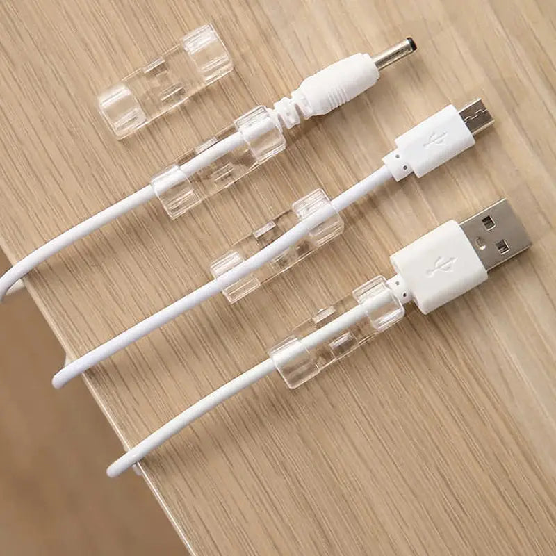 20pcs / pack self-adhesive wire organizer cable clip (3cm x 1cm)