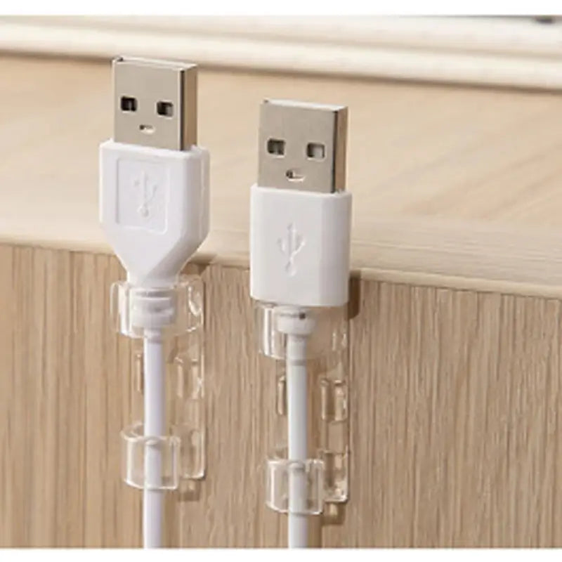 20pcs / pack self-adhesive wire organizer cable clip (3cm x 1cm)