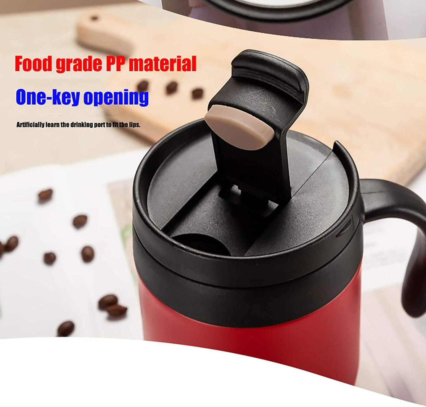 Stainless Steel Insulated Coffee Mug - 500ml - Golden