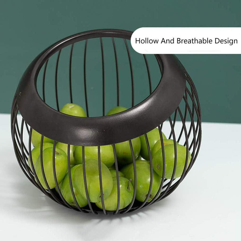 Fruit Basket Metal Wired Sphere Shaped