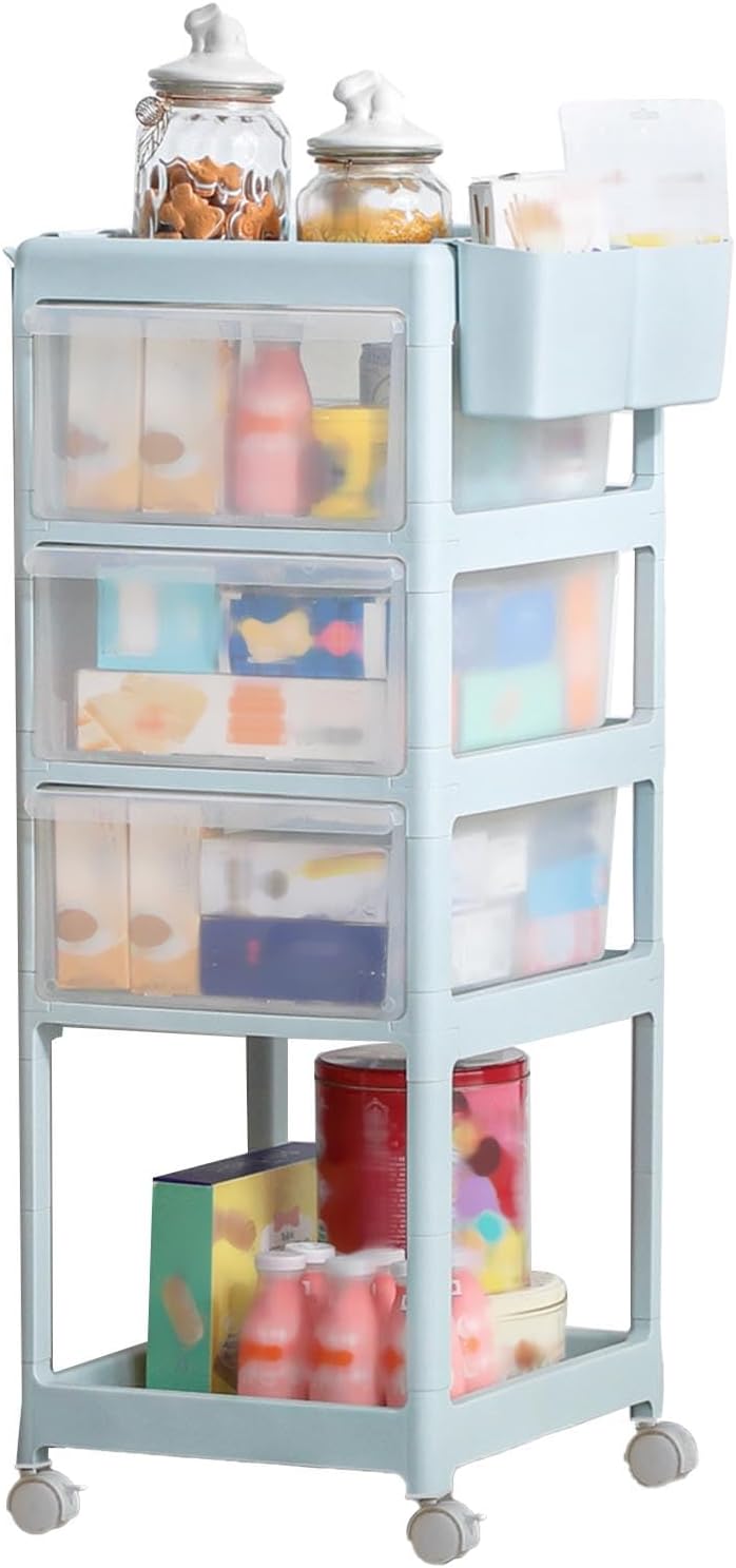 New Born Nursery Storage Trolley Cart, Rolling Trolley Cart
