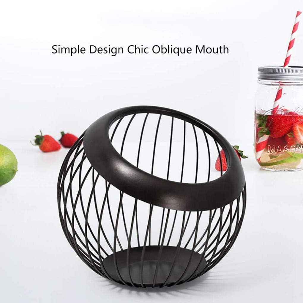 Fruit Basket Metal Wired Sphere Shaped