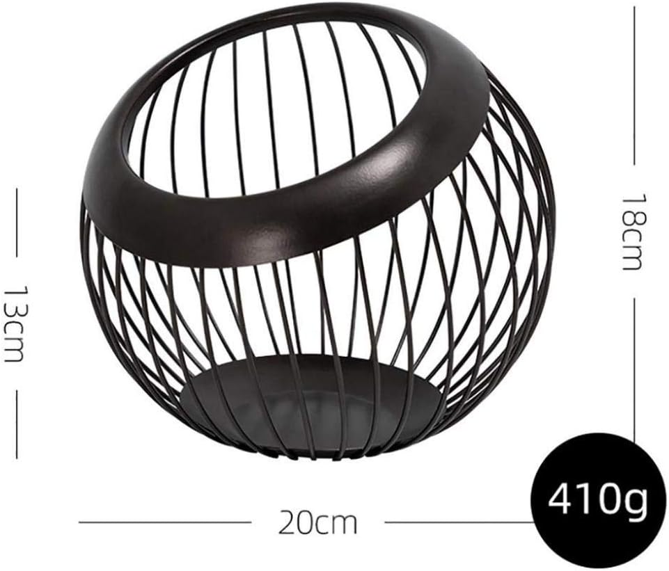 Fruit Basket Metal Wired Sphere Shaped