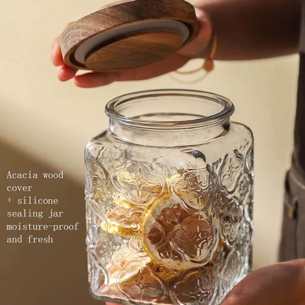 Glass Storage Container With Lid Square