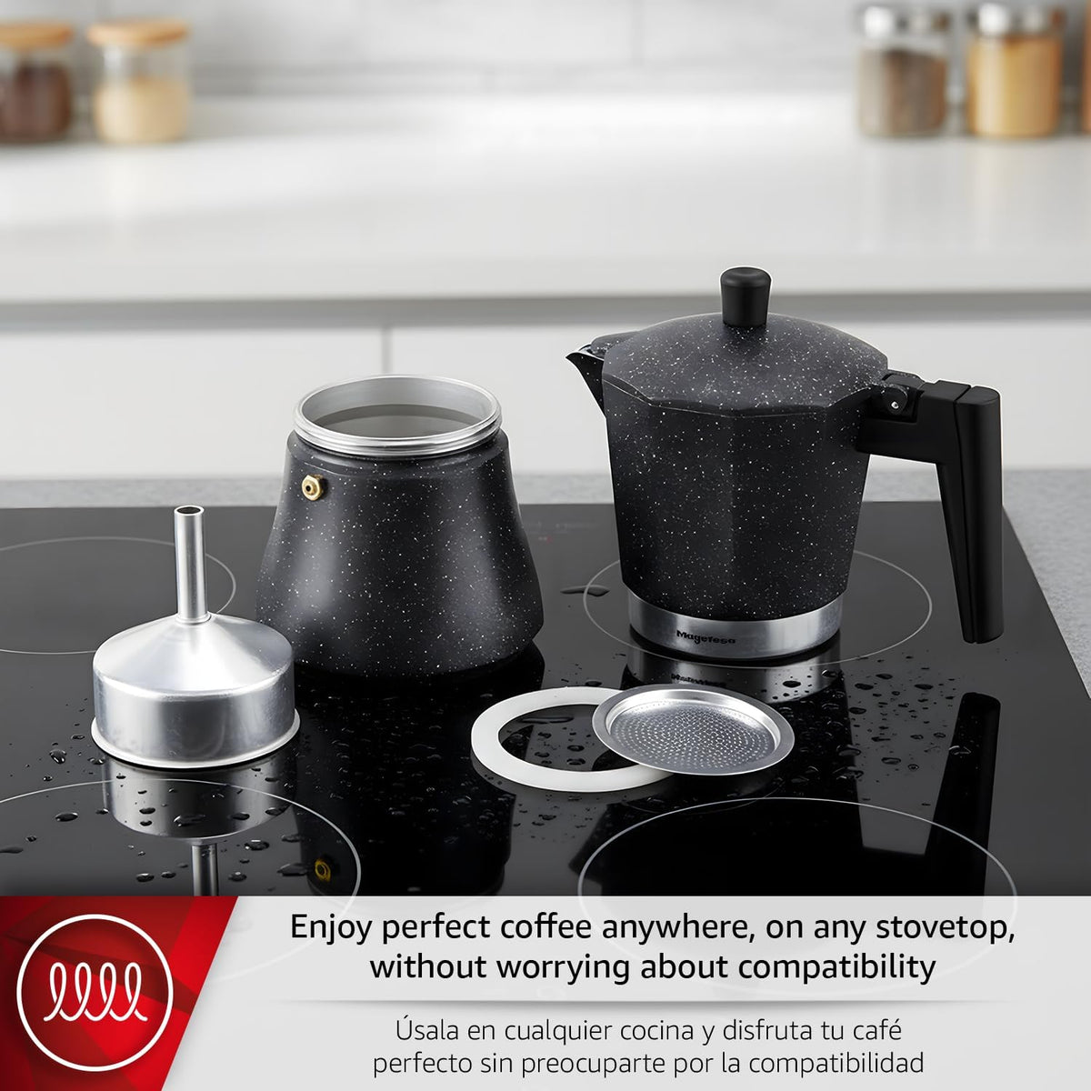 Manual Espresso Coffee Maker With Wooden Handle