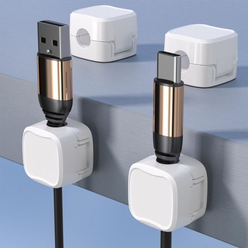 Magnetic Cable Clip – Under Desk Wire Organizer 10 pcs
