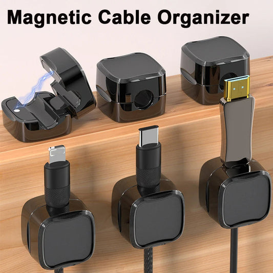 Magnetic Cable Clip – Under Desk Wire Organizer 10 pcs