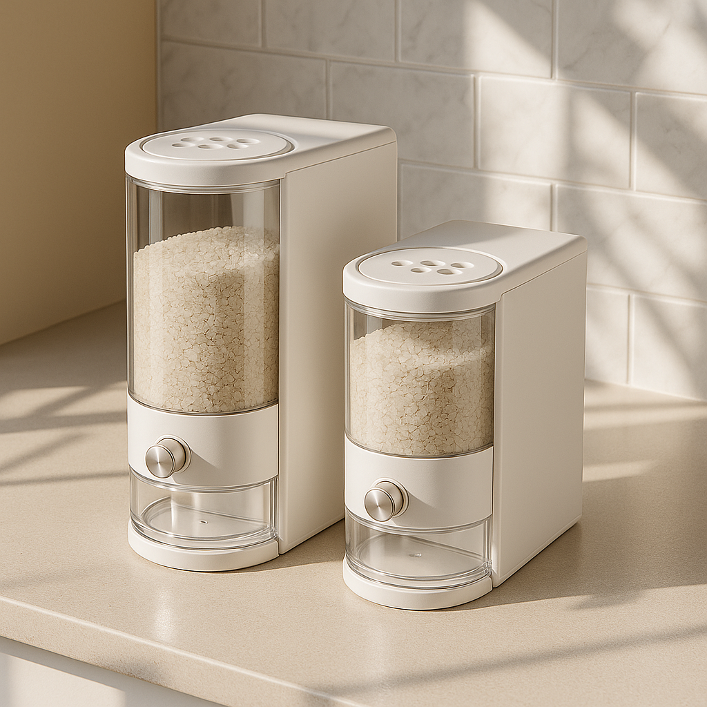 Premium Rice Container with Measuring Cup