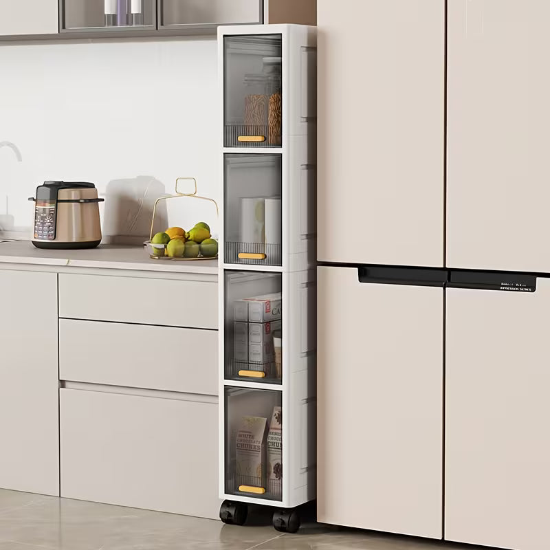 Flip-Top Storage Cabinet, Storage Unit, Multi-Layer Shelving, Large Capacity for Home Use, Suitable for Kitchen, Living Room, Bedroom And Bathroom