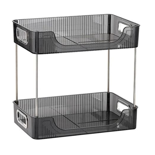 Premium Quality Acrylic Transparent Large Capacity Makeup Shelf