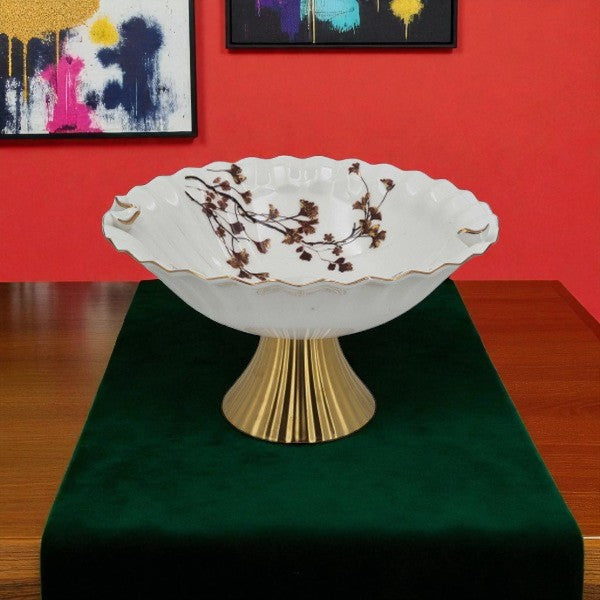 Angela 12" Ceramic Fruit Bowl - BRD333