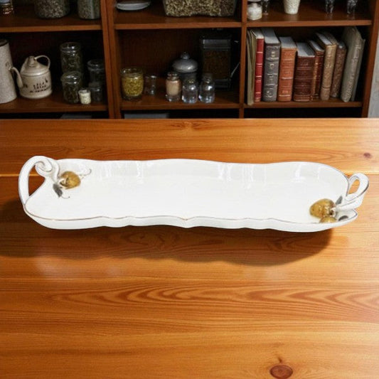 Angela 18.5" Ceramic Tray - BRD384