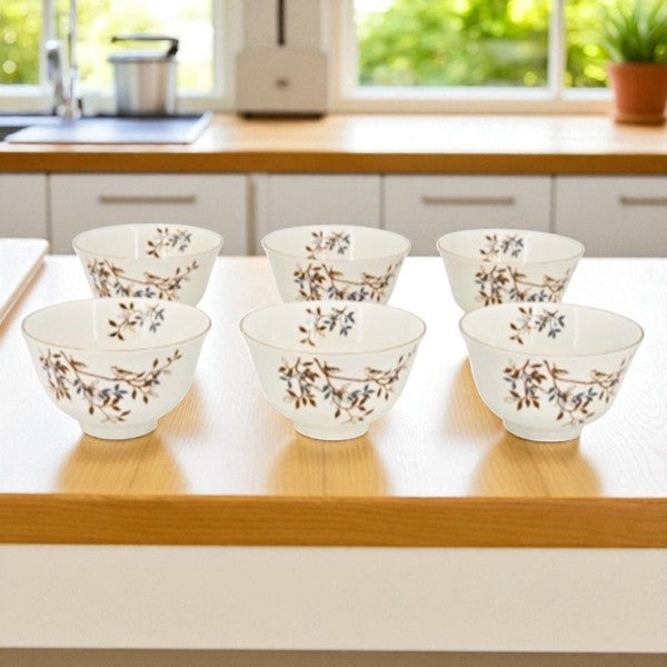 Angela 4.50" Ceramic Bowl Set of 6 - BRD412