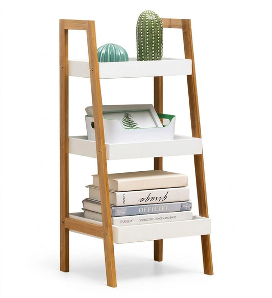 3/4 Tier Storage Shelf Bamboo Display Shelving Unit Kitchen Storage Rack