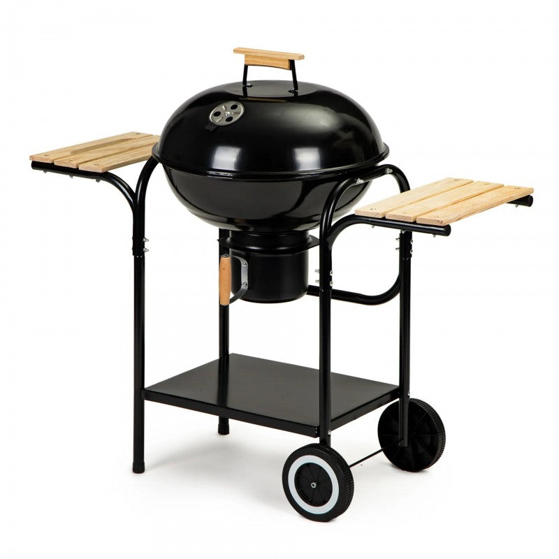 Charcoal Kettle BBQ Grill, Working Table Barbecue Grill for Outdoor Use