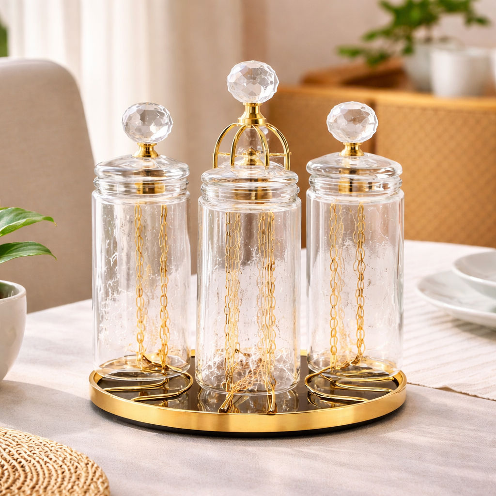 Premium Gold Glass Stand