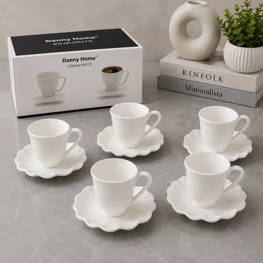 Danny Home Cup & Saucer Set – 200ml (6 Pcs)
