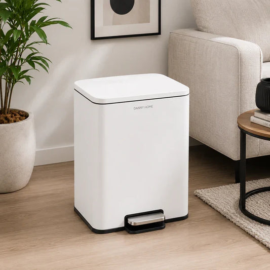 Danny Home Pedal Trash Can – 30L (White)