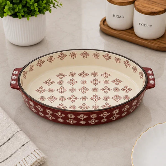 Danny Home 11" Porcelain Bakeware Dish