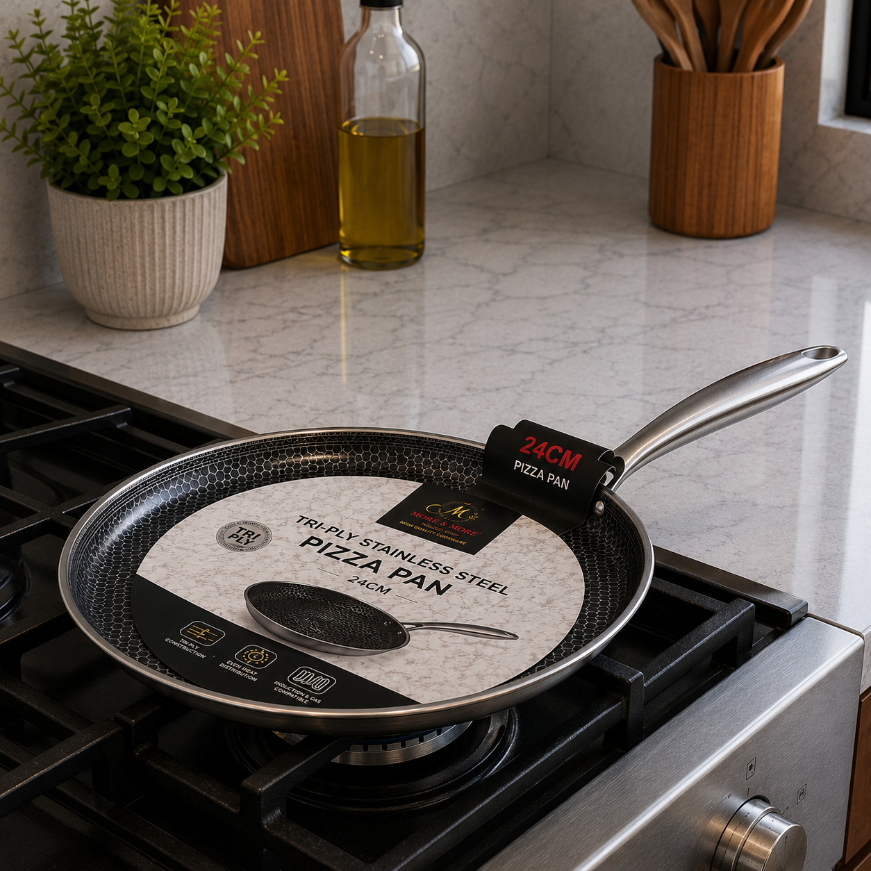 Stainless Steel Pizza Pan | 24cm