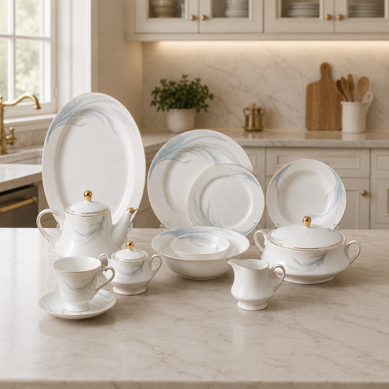 Elegant Super Bone Dinnerware Set