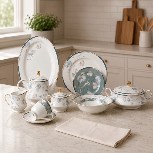 Elegant Floral Dinnerware Set