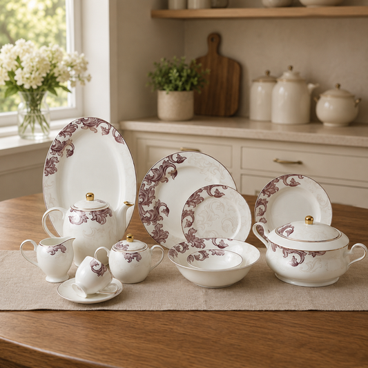 Elegant Super Bone Dinner Set