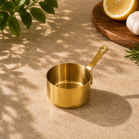 Mini SS Saucepan – 100ml Gold