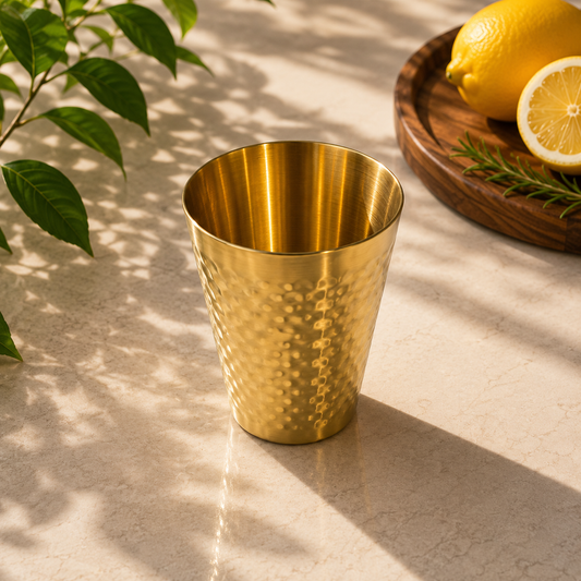 Water Glass Gold – 350ml