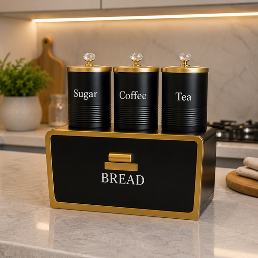 Royal Noir Bread Box & Storage Set