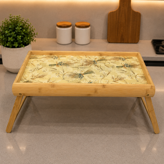 BloomNest Bamboo Breakfast Tray