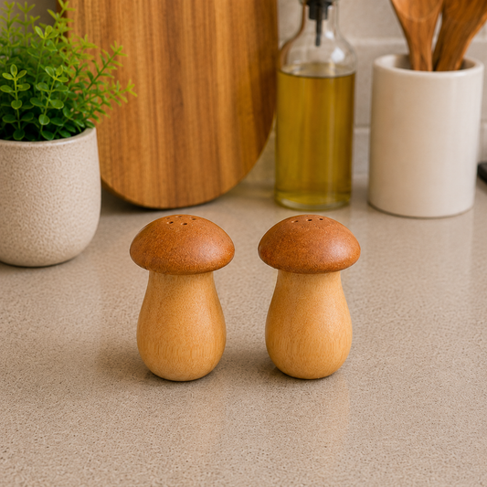 Mushroom Salt and Pepper Set