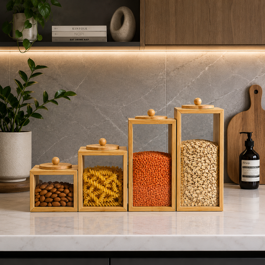 Bamboo Storage Jar
