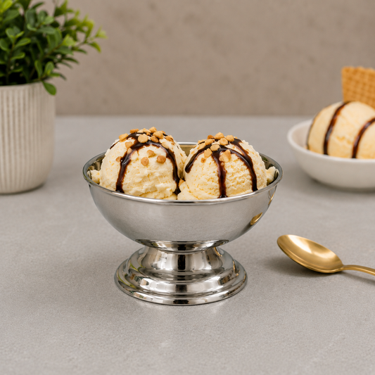 Premium Stainless Steel Ice Cream Bowl – 10cm