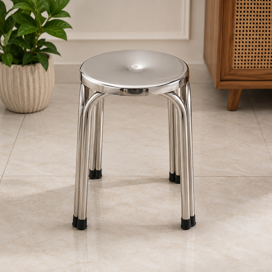 Premium Stainless Steel Stool – 46cm
