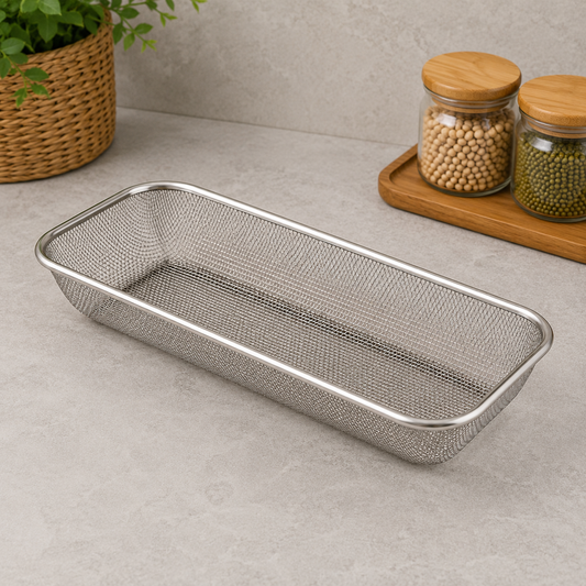 Premium Stainless Steel Mesh Basket – 31×12×5cm