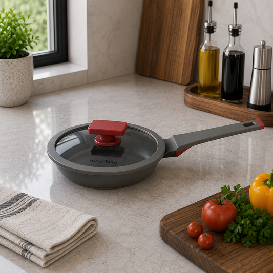 Alpenberg Fry Pan with Glass Lid - 20cm