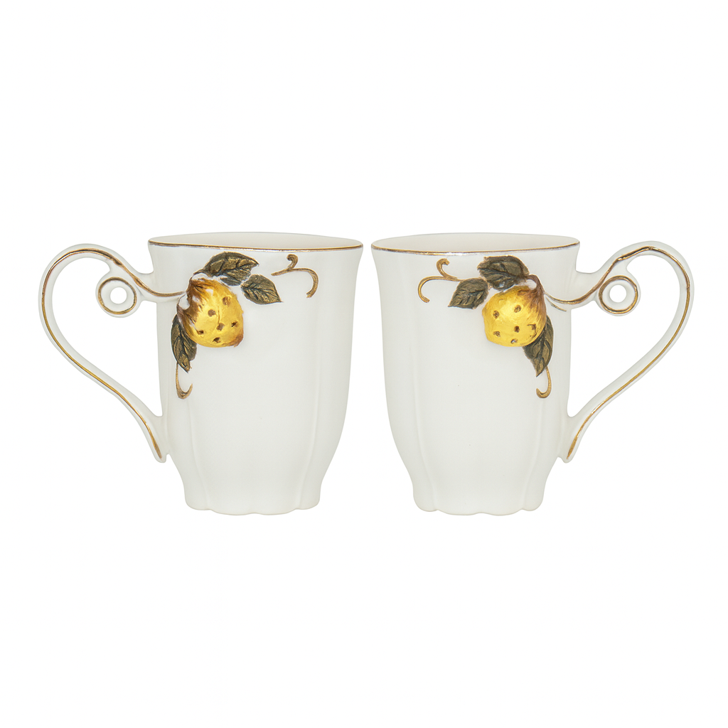 Angela Ceramic Mug Set - 2Pcs
