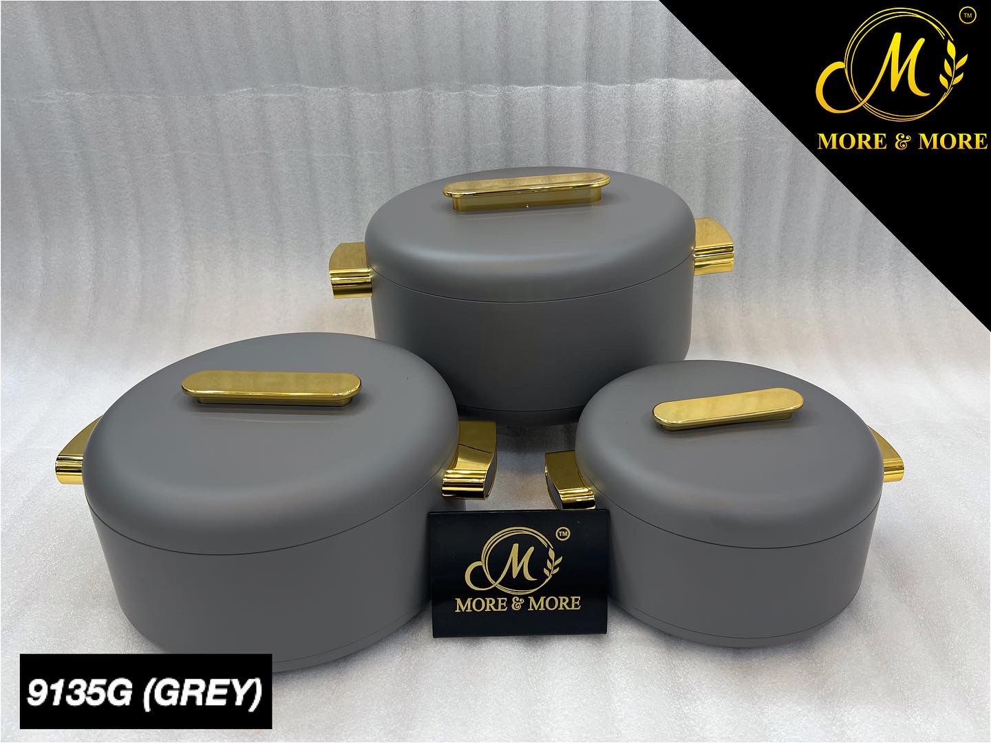 3-Pcs Hotpot Set -  EB 9135G (Grey)