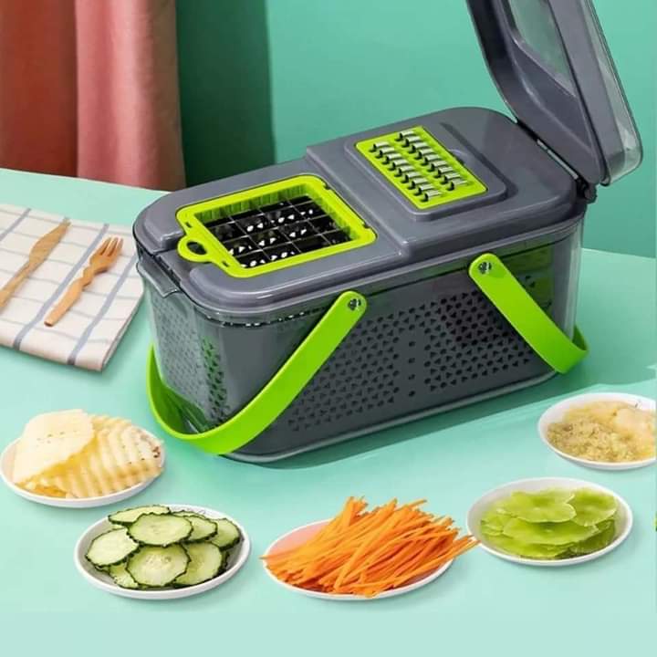 22 in 1 Vegetable Cutter With Storage Basket
