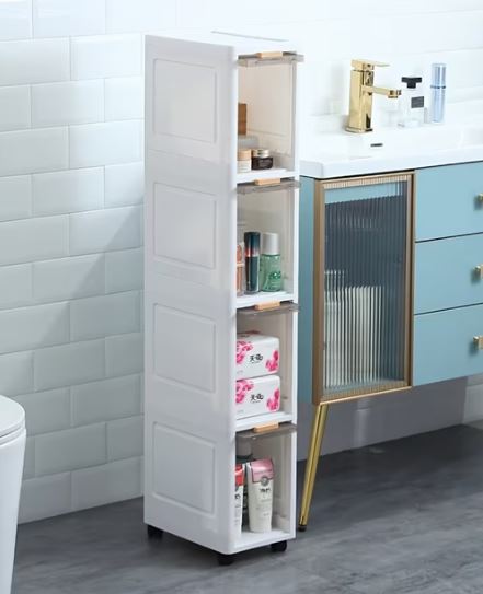 Flip-Top Storage Cabinet, Storage Unit, Multi-Layer Shelving, Large Capacity for Home Use, Suitable for Kitchen, Living Room, Bedroom And Bathroom