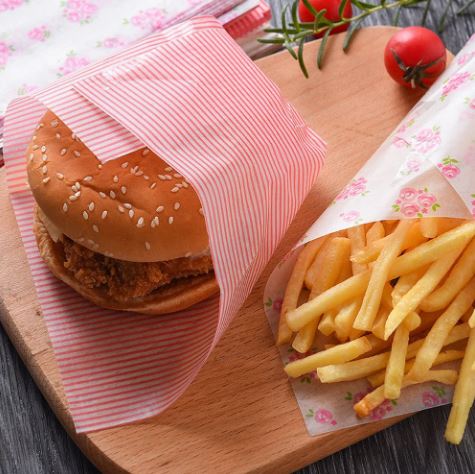 Food Grade Wax Paper Sheets – 50 Pcs Grease-Proof Food Wrapping Paper