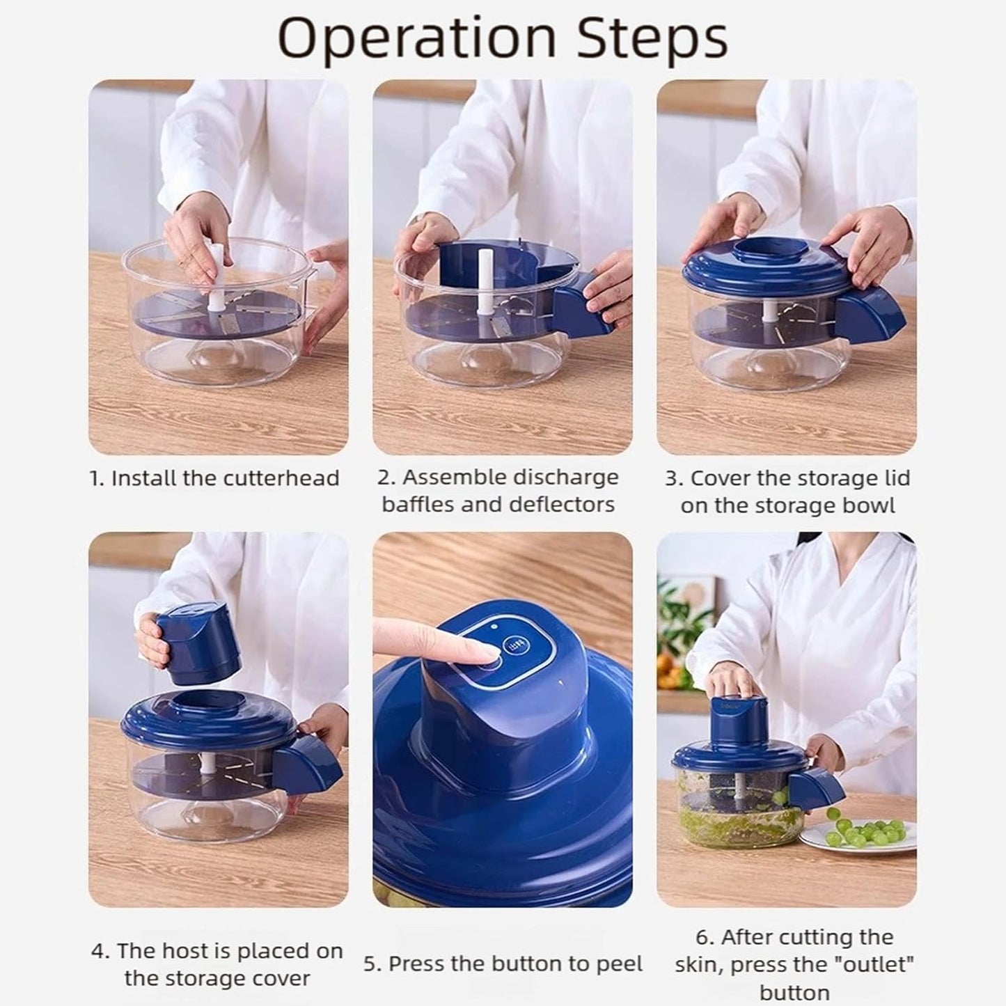 Multipurpose Automatic Rechargeable Fruit & Vegetable Peeler Machine, Smart Kitchen Tool for Home, Shop & Restaurant