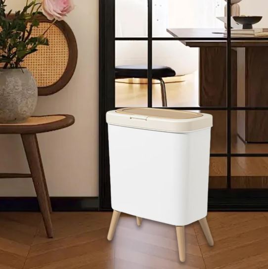 Household Trash Can for Kitchen, Bathroom, Living room, Office and Bedroom with Lid