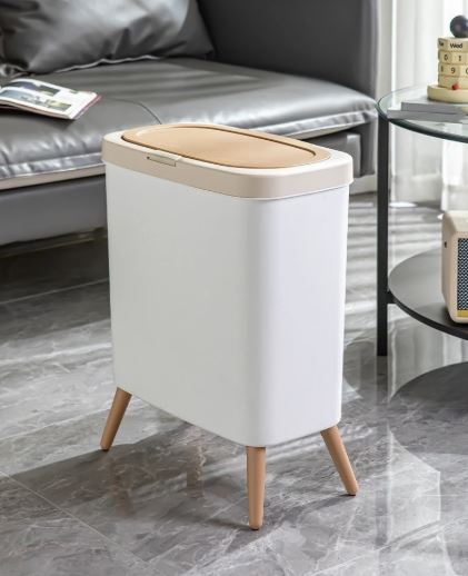 Household Trash Can for Kitchen, Bathroom, Living room, Office and Bedroom with Lid