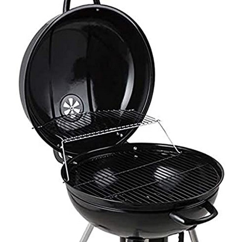 Charcoal Kettle BBQ Grill with Lid & 4 Legs Rolls Portable Fire Pit Outdoor Picnic Camping Cooking (22.5 inch)