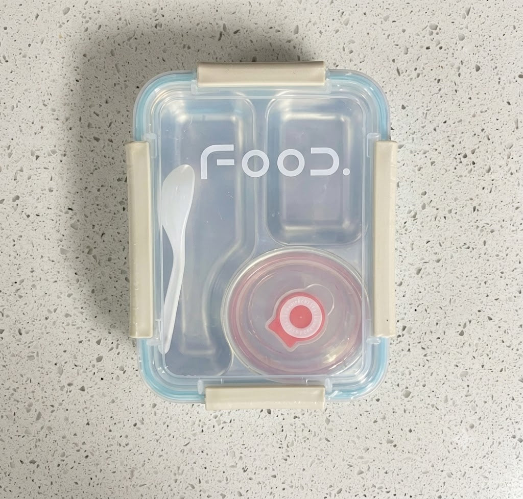 Stainless Steel Bento Box, 3 Grids Lunch Box for Kids