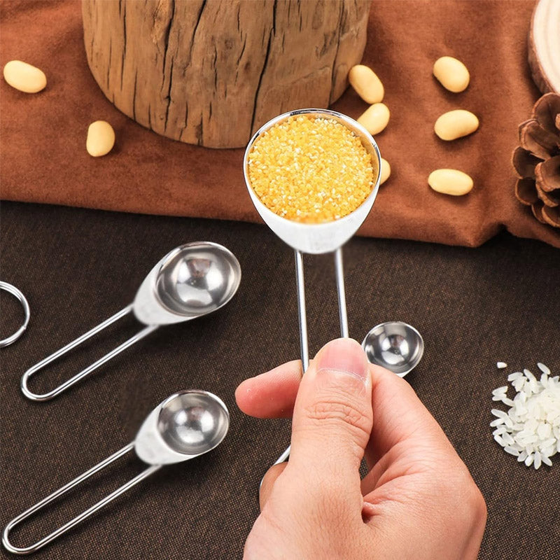 Set of Stainless Steel Measuring Spoons