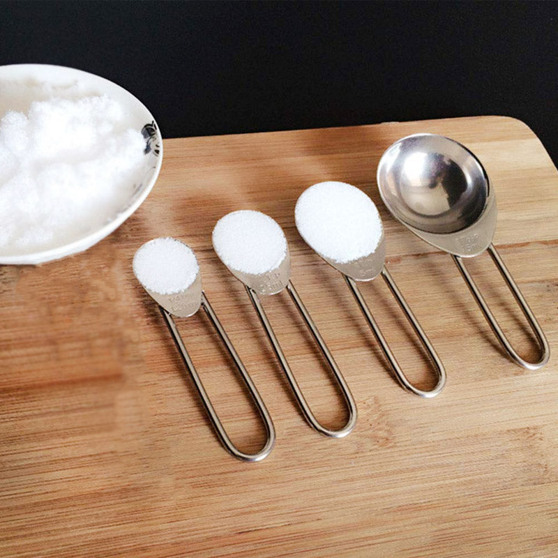 Set of Stainless Steel Measuring Spoons